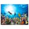 Designart - Colorful Coral Reef with Fishes - Seascape Canvas Art Print